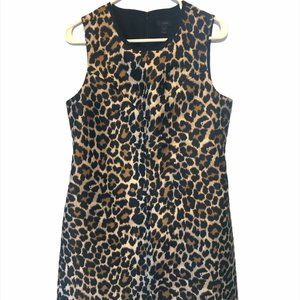 Jcrew leopard sleeveless dress